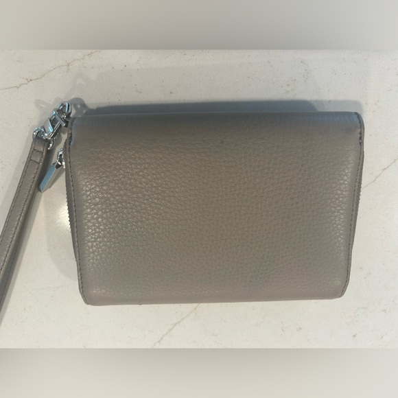 Tory Burch Pebbled Leather Wristlet